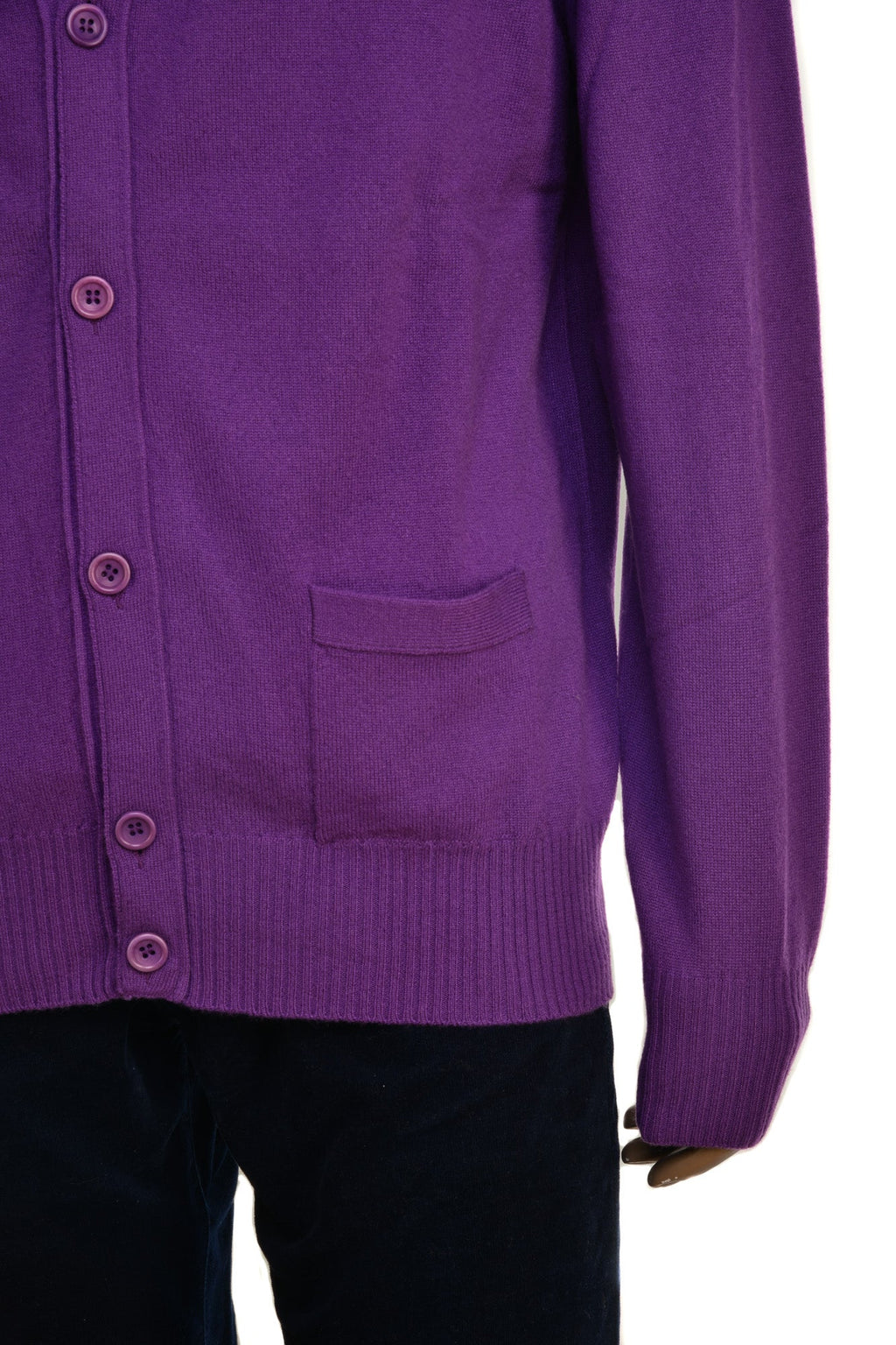 Manrico Cashmere Button Down V-Neck Cardigan