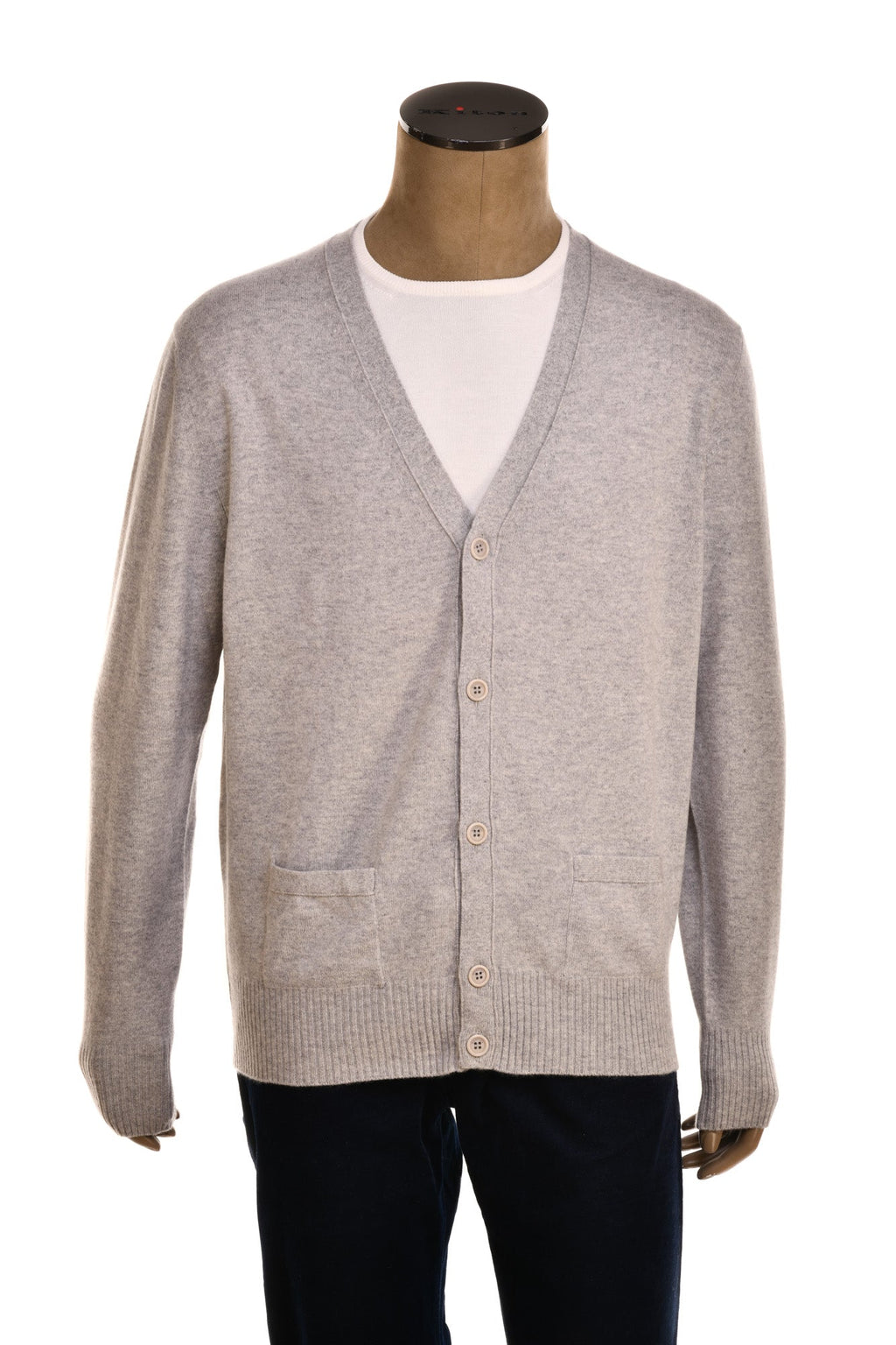 Manrico Cashmere Button Down V-Neck Cardigan