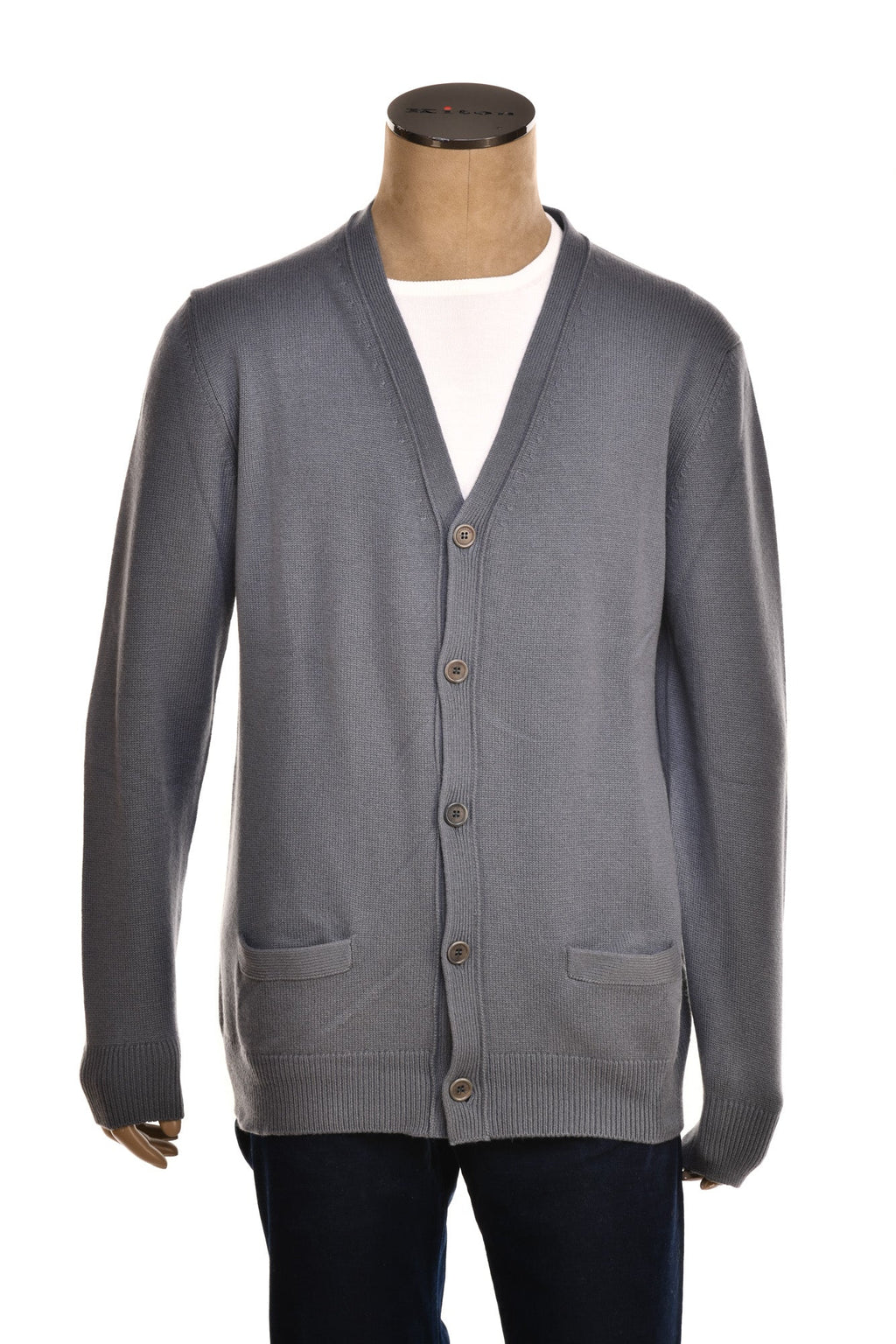 Manrico Cashmere Button Down V-Neck Cardigan