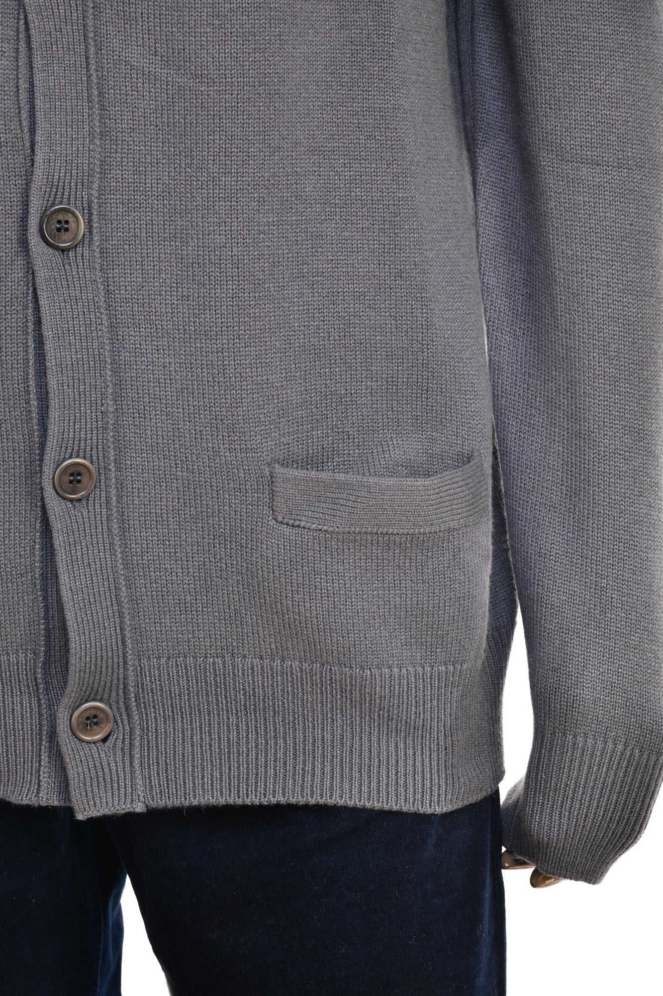 Manrico Cashmere Button Down V-Neck Cardigan