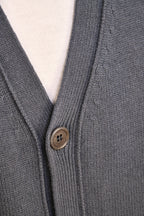 Manrico Cashmere Button Down V-Neck Cardigan