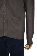 Manrico Cashmere Button Down V-Neck Cardigan