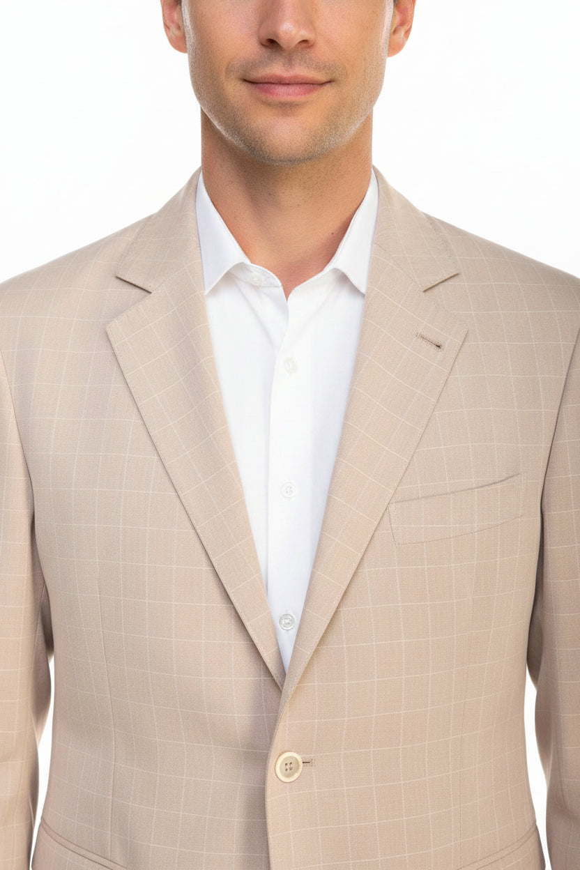 Brunello Cucinelli Windowpane Cotton Sport Jacket