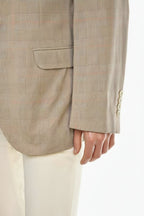 Brunello Cucinelli Prince of Wales Cotton Sport Jacket