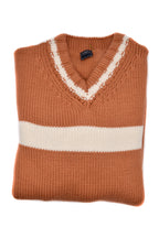 Fedeli Virgin Wool V-Neck Knit Sweater