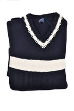 Fedeli Virgin Wool V-Neck Knit Sweater