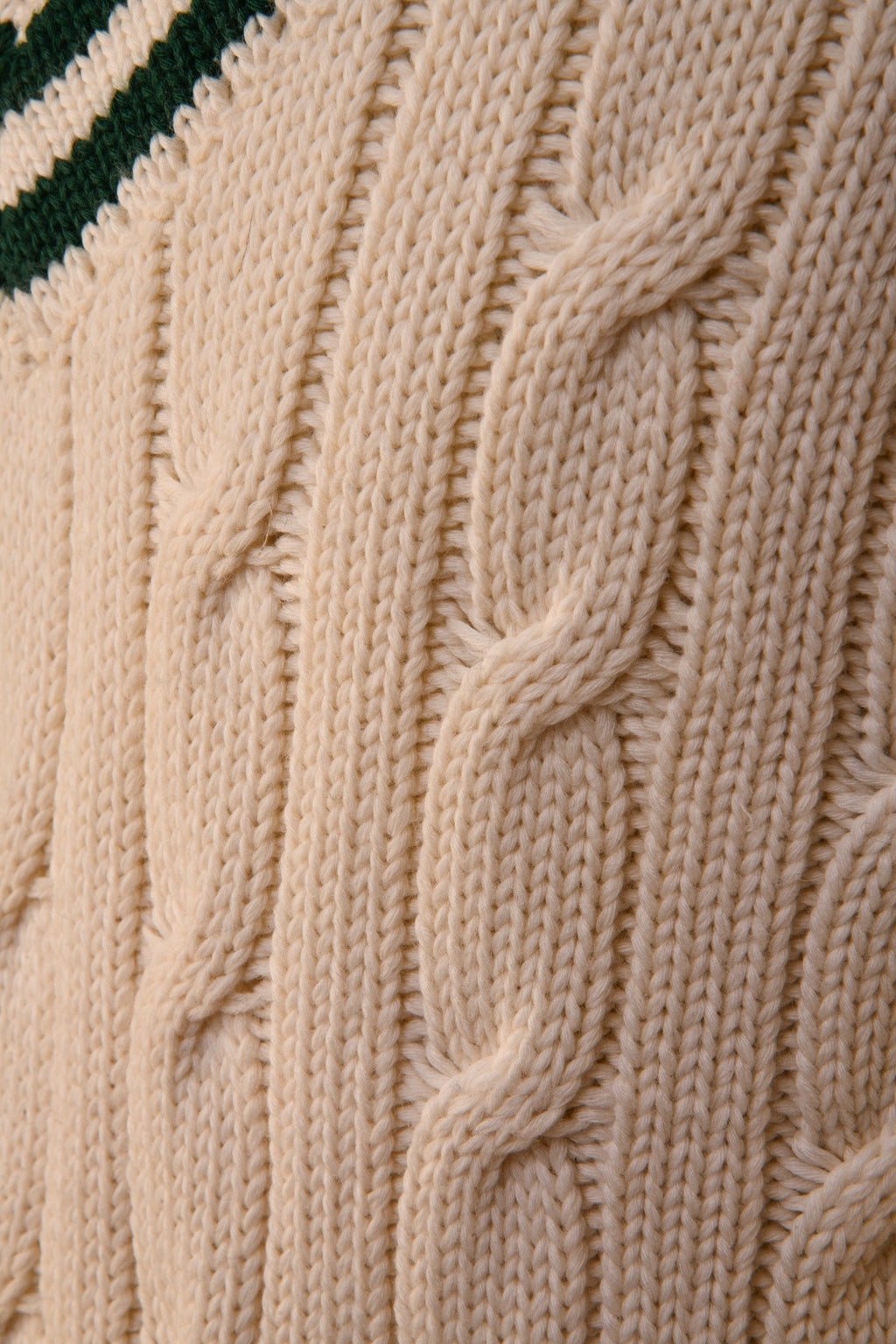 Fedeli Merino Wool V-Neck Varsity Long Sleeve Sweater