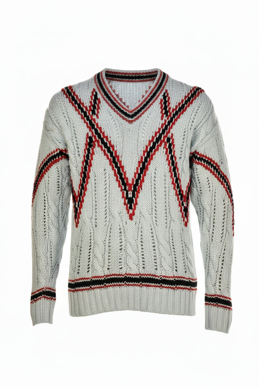 Brioni V-Neck Thick Knit Sweater