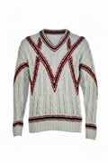 Brioni V-Neck Thick Knit Sweater