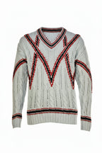 Brioni V-Neck Thick Knit Sweater