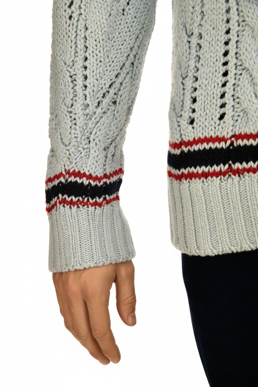 Brioni V-Neck Thick Knit Sweater