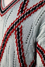 Brioni V-Neck Thick Knit Sweater