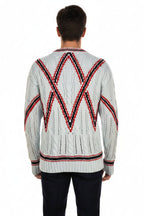 Brioni V-Neck Thick Knit Sweater