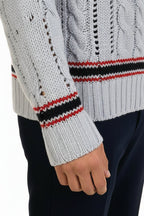 Brioni V-Neck Thick Knit Sweater