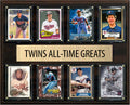 Minnesota Twins All Time Greats Legends Plaque 8 Cards Joe Mauer Kirby Puckett Killebrew