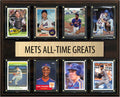 New York Mets All Time Greats Legends Plaque 8 Cards Strawberry Gooden Tom Seaver Piazza