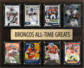 Denver Broncos All Time Greats Legends Plaque 8 Cards John Elway Peyton Manning Davis