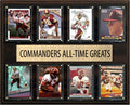 Washington Commanders All Time Greats Legends Plaque 8 Cards Joe Theismann Art Monk