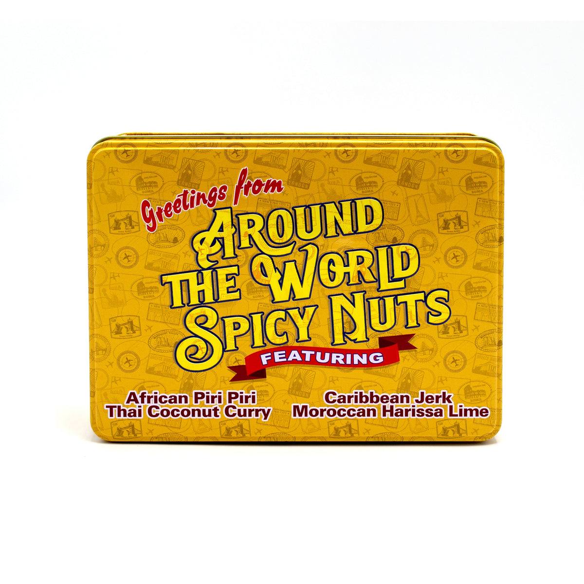 Around the World Spicy Mixed Nuts Sampler Tin – A Global Culinary Adventure