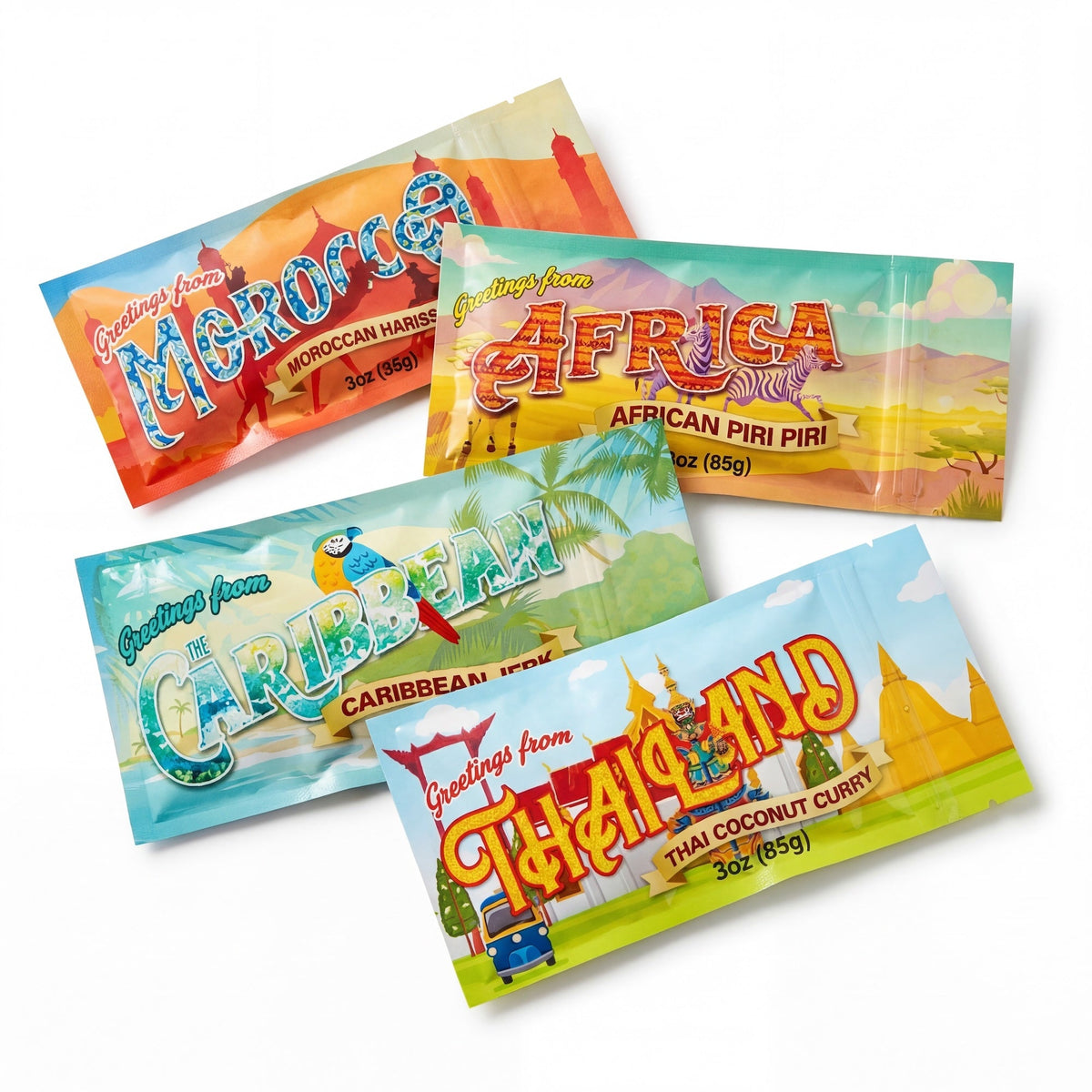 Around the World Spicy Mixed Nuts Sampler Tin – A Global Culinary Adventure