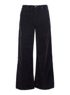 Brown Corduroy Wide Leg Pants With Belt Loops