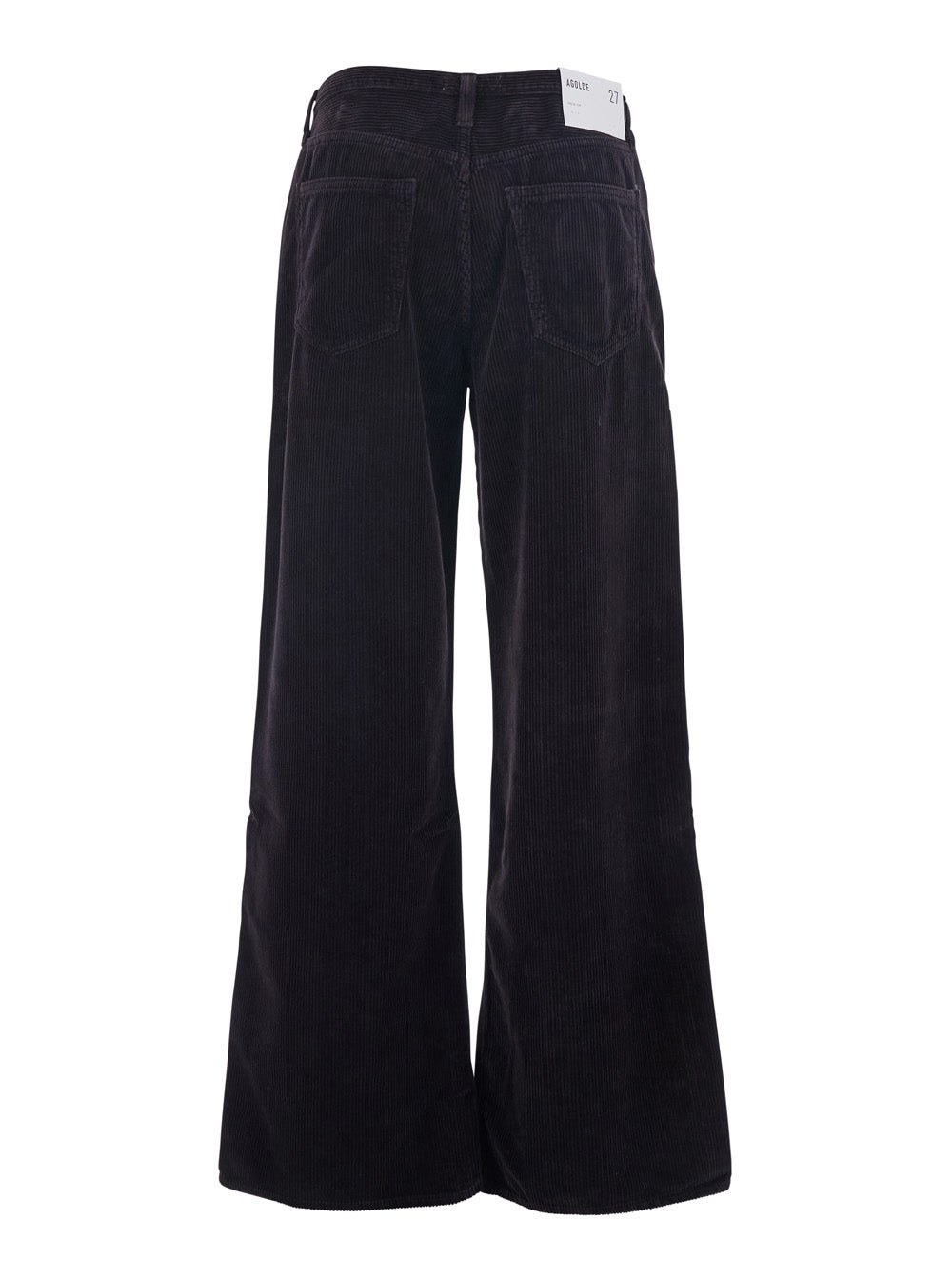 Brown Corduroy Wide Leg Pants With Belt Loops