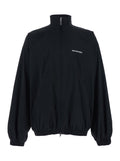 Balenciaga Black High Neck Sweatshirt With Logo