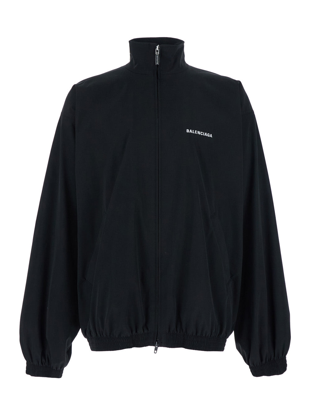 Balenciaga Black High Neck Sweatshirt With Logo