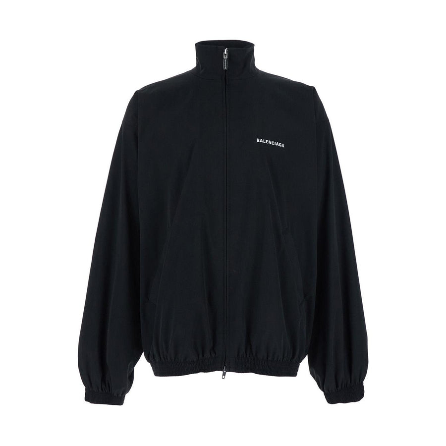 Balenciaga Black High Neck Sweatshirt With Logo