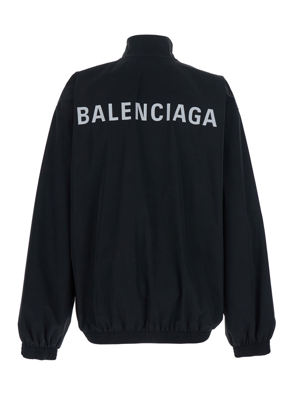 Balenciaga Black High Neck Sweatshirt With Logo