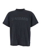 Balenciaga Black Crewneck T-Shirt With Logo Print