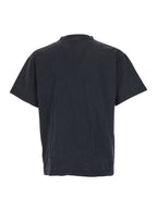 Balenciaga Black Crewneck T-Shirt With Logo Print