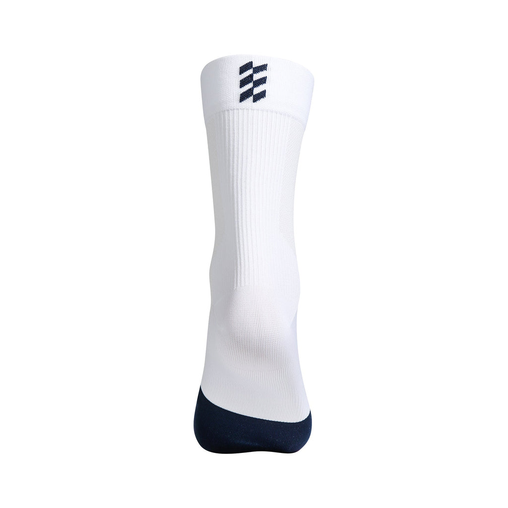 Alitios White + Navy Tread Socks