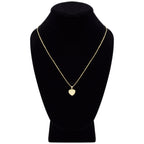 Cubic Zirconia 14K Gold Filled Dual Heart Pendant Necklace Set