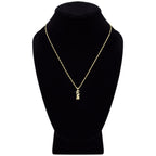 Cubic Zirconia 14K Gold Filled Long Love Pendant Necklace Set
