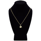 Cubic Zirconia 14K Gold Filled Lock Heart Key Pendant Necklace Set