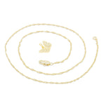 Butterfly Cubic Zirconia Pendant With Necklace Set 14K Gold Filled