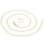 Cubic Zirconia 14K Gold Filled Heart Subtle Pendant Necklace Set