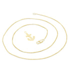 Cubic Zirconia Devil Anchor Cross Pendant 14K Gold Filled Necklace Set