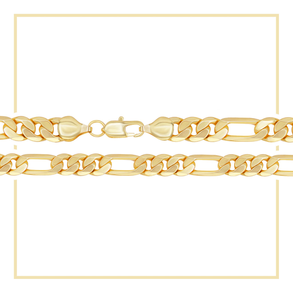 14K Gold Filled Figaro Chain Necklace 24"