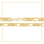 14K Gold Filled Figaro Chain Necklace 24"