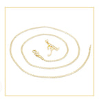 Alphabet A-Z Initial Letter CZ Pendant 14K Gold Filled Curb Chain Set 18" 20" 24" Women