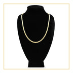 14K Gold Filled Rope Chain Necklace 24" for Men 5-6 mm