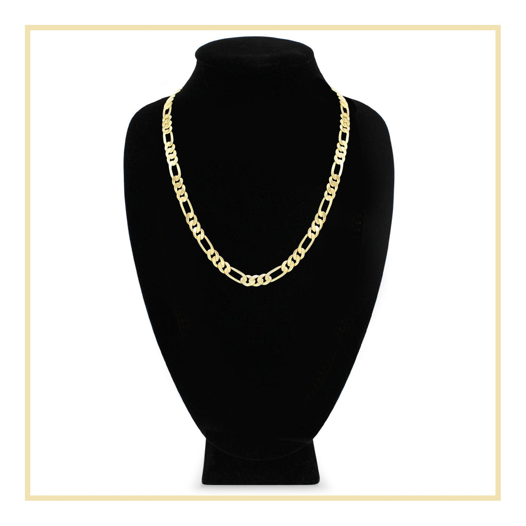 14K Gold Filled Figaro Chain Necklace 24"