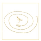 Alphabet A-Z Initial Letter CZ Pendant 14K Gold Filled Rope Chain Set 18" 20" 24" Women