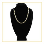 Diamond-Cut 14K Gold Filled Figaro Chain Necklace 24" 6 mm