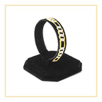 Diamond-Cut Figaro Chain 14K Gold Filled Bracelet 8.5" Lobster Claw Clas Men Jewelry 6 mm