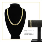 Cuban Link 14K Gold Filled Necklace 24" Bracelet 8.5" Set