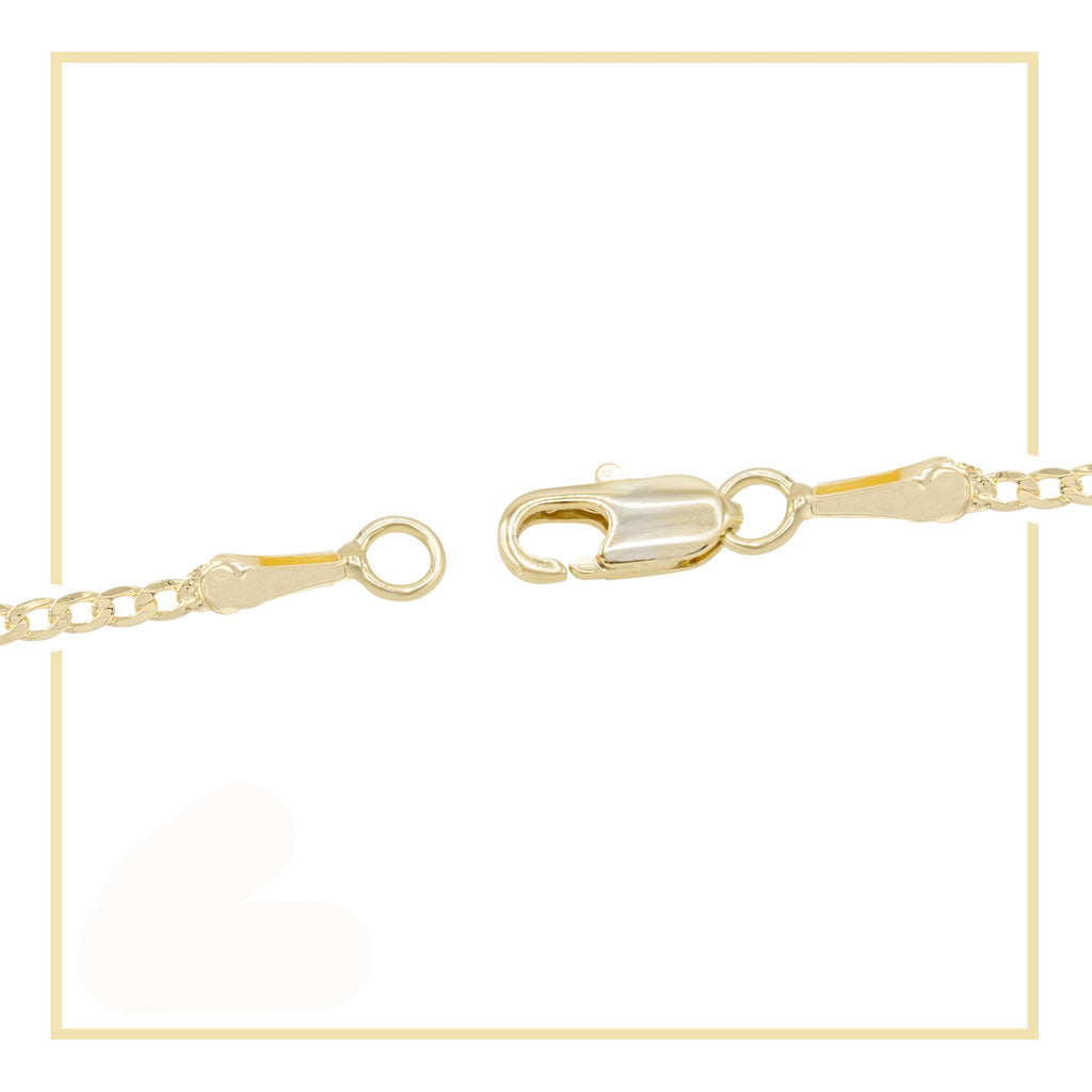 Alphabet A-Z Initial Letter CZ Pendant 14K Gold Filled Curb Chain Set 18" 20" 24" Women