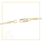 Alphabet A-Z Initial Letter CZ Pendant 14K Gold Filled Curb Chain Set 18" 20" 24" Women